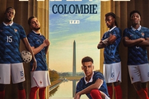 法国队发布对阵哥伦比亚海报：杜埃、谢尔基、卡马文加出镜 - 资讯配图