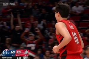 西索科好兄弟！杨瀚森飞速下快攻双手暴扣炸翻全场！ - 资讯配图