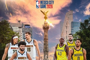 NBA官方公布2026年墨西哥赛：掘金对阵步行者 比赛时间11月份 - 资讯配图