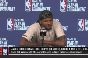 【完整版】杰伦·格林：和布克打球非常舒服 任何经历都不是失败 - 资讯配图