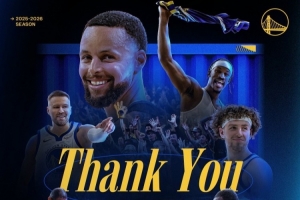 明年再来！勇士官推致谢球迷：感谢你们一整个赛季以来的支持 - 资讯配图