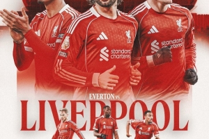利物浦发布默西塞德德比海报：范戴克、索博、维尔茨等多人出镜 - 资讯配图