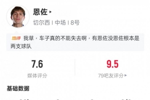 回归首战！恩佐本场数据：1射正5关键传球2拦截1抢断，评分7.6 - 资讯配图